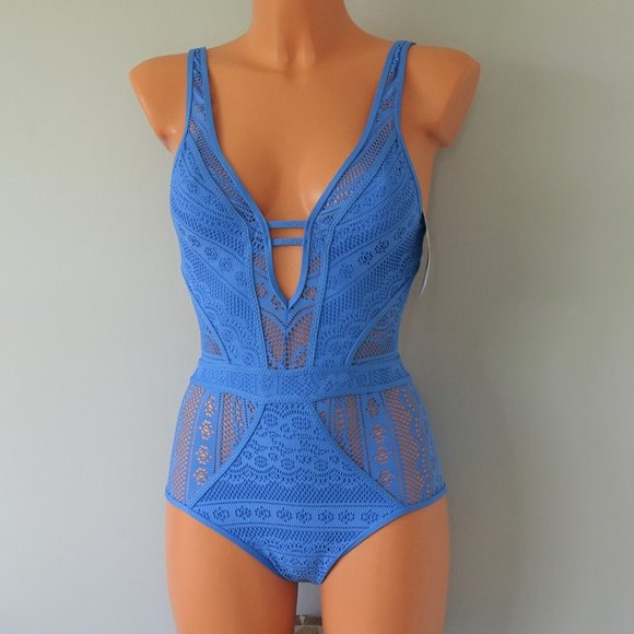 BECCA Other - Becca One Piece "Show & Tell" Crochet Swimsuit NWT